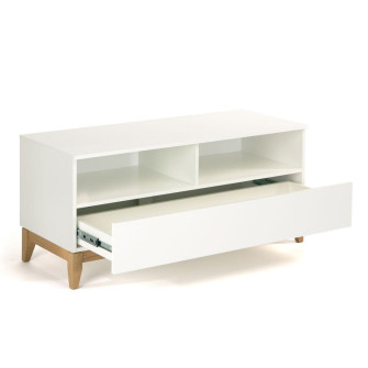 Mesa de TV blanca